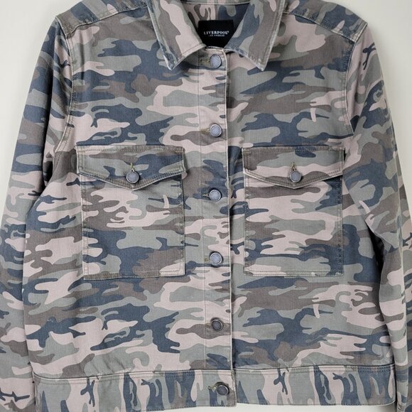 Liverpool Camo Utility Patch Pockets Jacket - Picture 7 of 14
